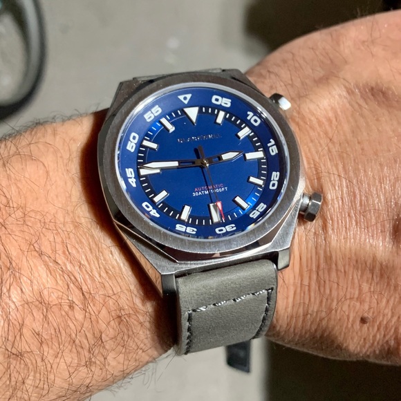 Blackwell Automatic Van Alen Watch Blue Dial SS - Picture 11 of 12